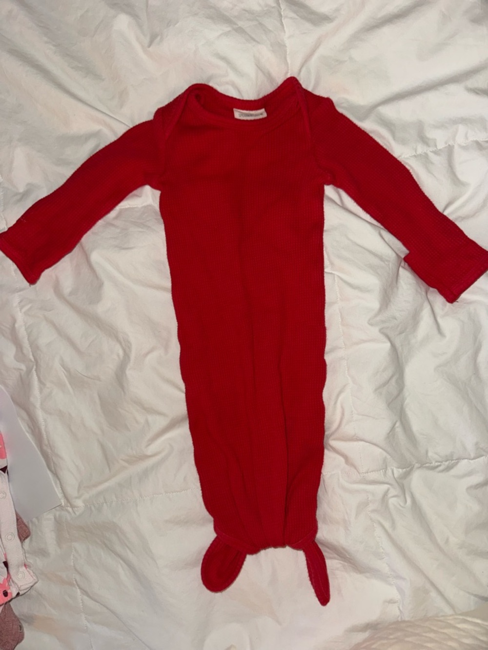 Cozy Red Knot Baby One-Piece by